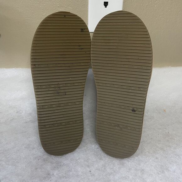 Sanuk Puff N Chill Ankle Booties Fur Lined Slip On Shoes Boots Tan Men Size 8 - Picture 6 of 6